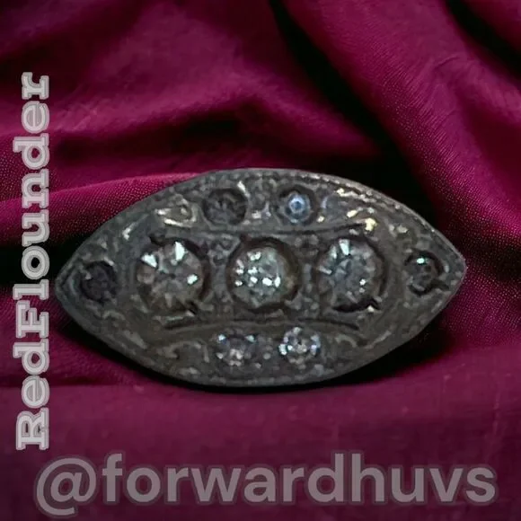 Bundle Sale 3 for $15 | Antique Silver Tone Brooch with Rhinestones