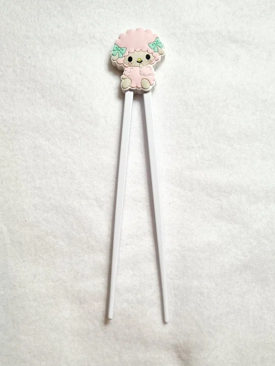 Cute animals sheep children’s kids learning chopsticks
