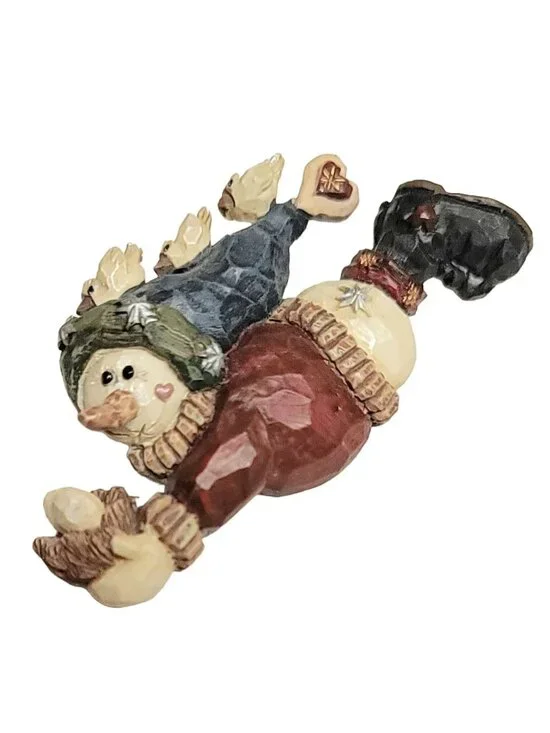 Boyd's Bears Carvers Choice Barnaby Homeward Bound Snowman Brooch Pin