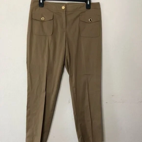 Tory Burch beige Capri pants 10