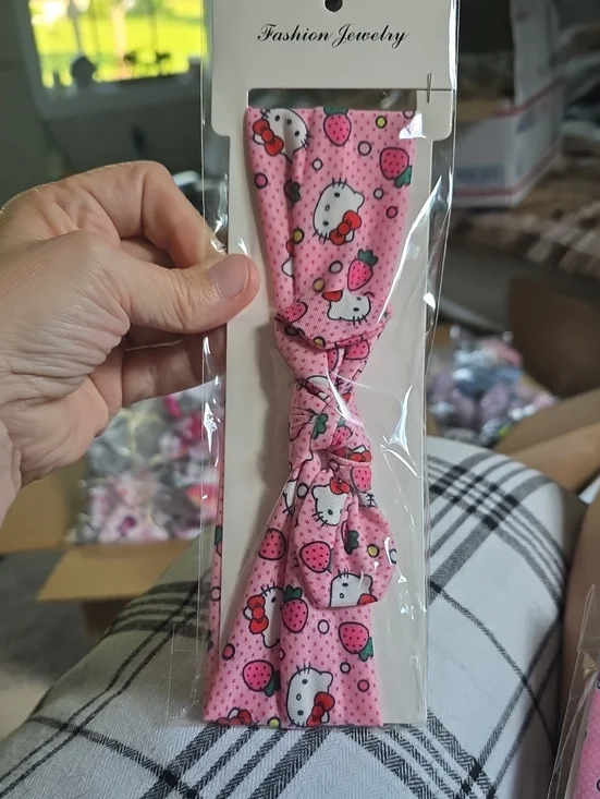 Hello Kitty Pink Strawberry Kids Headband