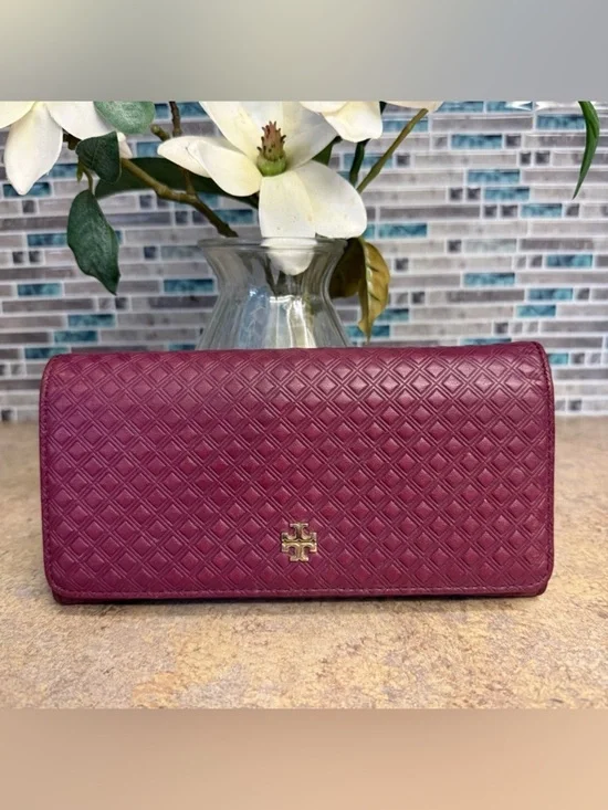 Tory Burch burgundy wallet