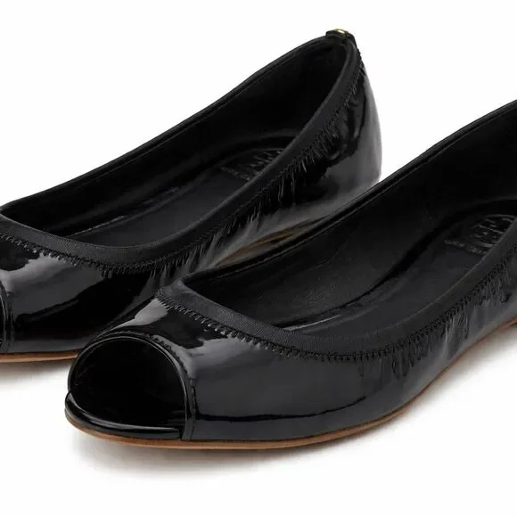 Tory Burch Black Patent Leather Flats