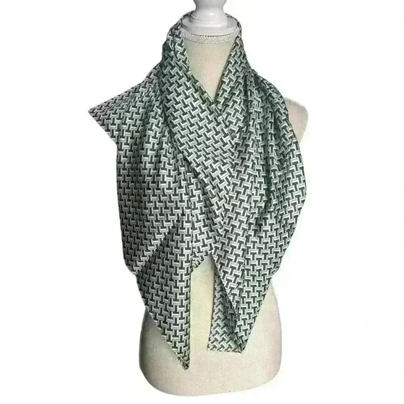 Tory Burch TZAG Silk Neckerchief Emerald NWT