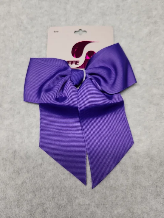 3 Pack-Soffe Purple Grosgrain Bow Hair Clip