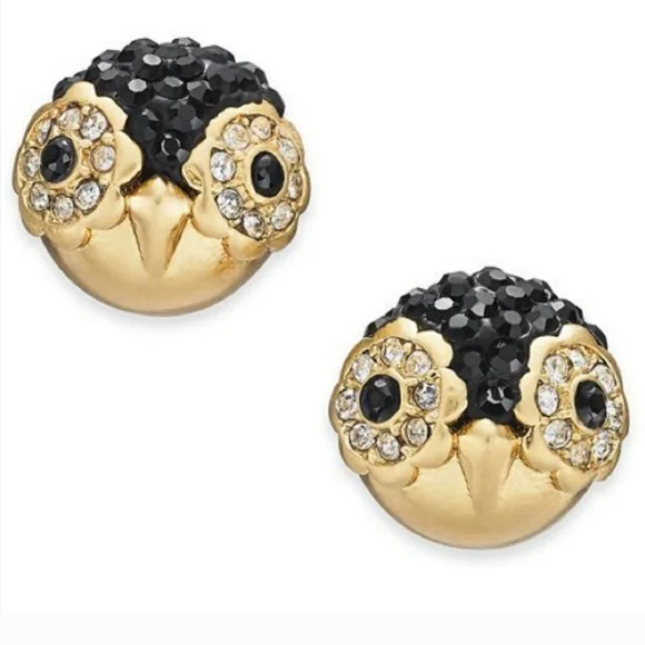 KATE SPADE DASHING BEAUTY SMALL OWL STUD EARRINGS