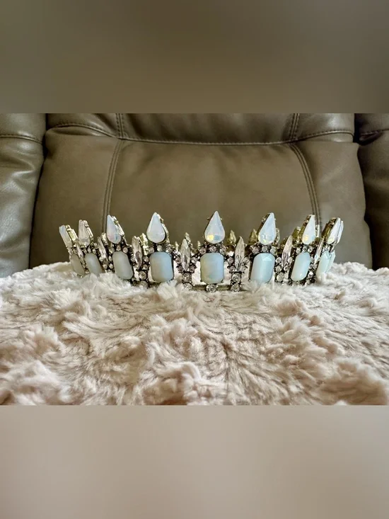 Joyfolie Fantasia Opalescent Gemstone Tiara Crown