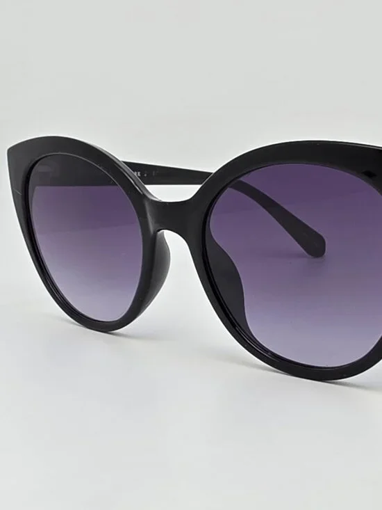 Kate Spade Samantha Black Frame Grey Gradient Lens Cat Eye Sunglasses 54-20-140