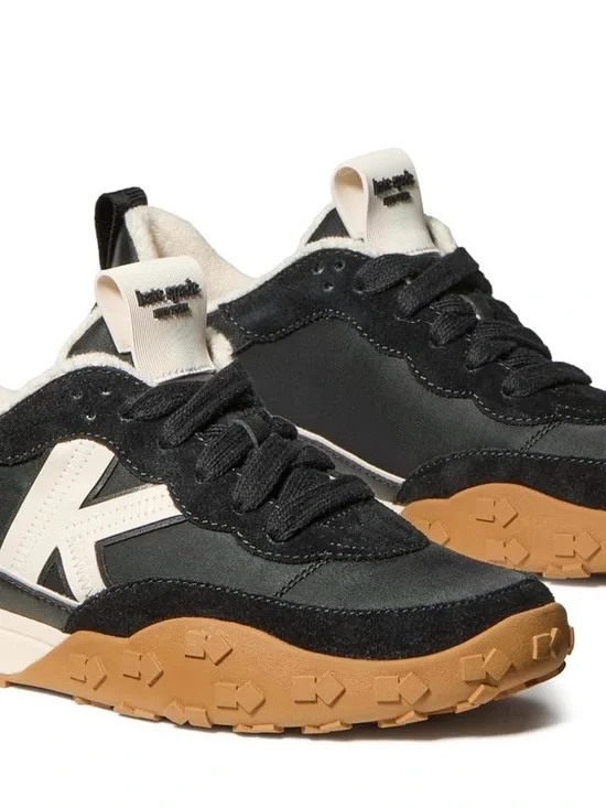 kate spade Black, Cream & Gum-Trim Lace-Up Sneakers