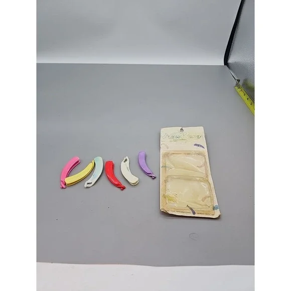 Vintage New Rave ‎ barrettes 80's hair accessories Plastic Multicolor Y2k