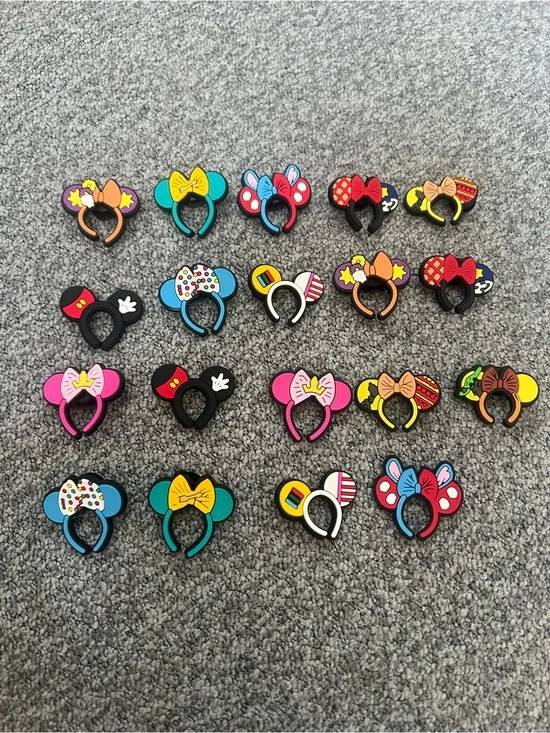 Disney Bright Mixed Color Mouse Ear croc charms