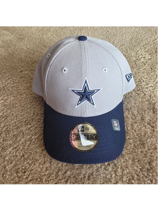 New Era NFL Dallas Cowboys Childrens Adjustable Gray Hat with Blue Logo