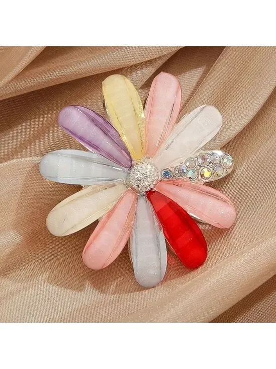 Pastel Daisy Flower Brooch