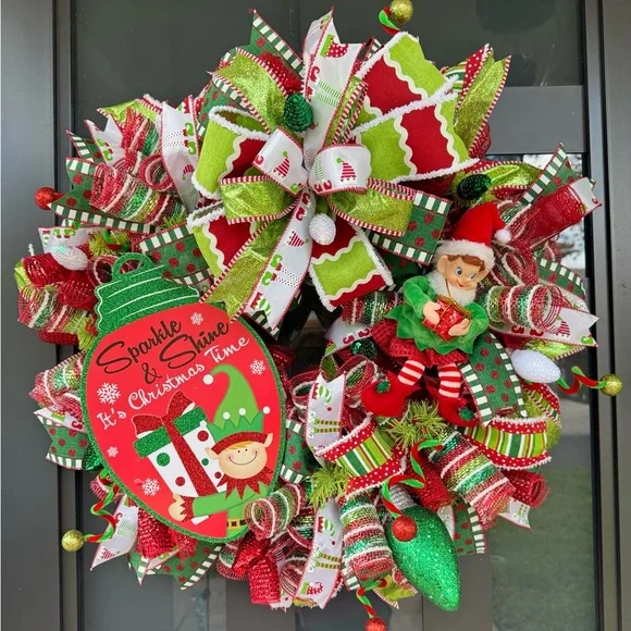 Elf Christmas Wreath