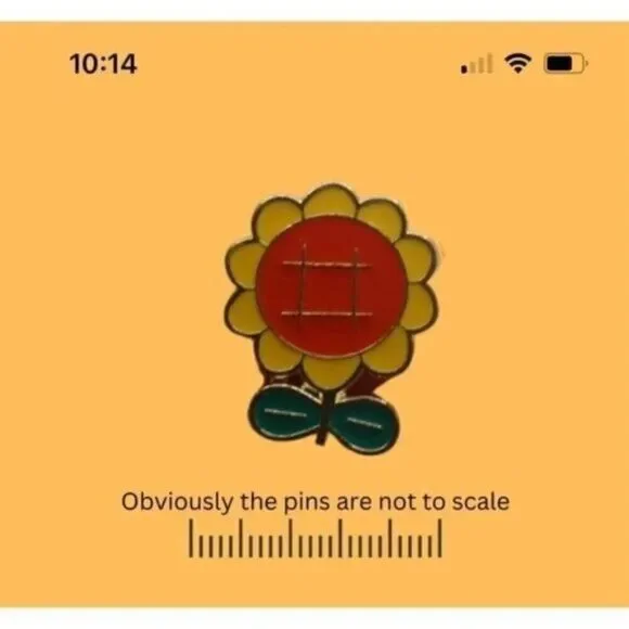 3/20 Orange Sunflower Enamel Pin