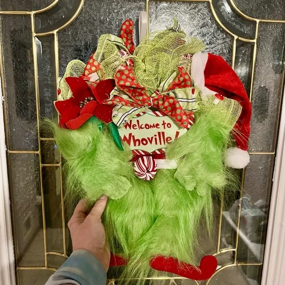 The Grinch Green Whoville Holiday Wreath