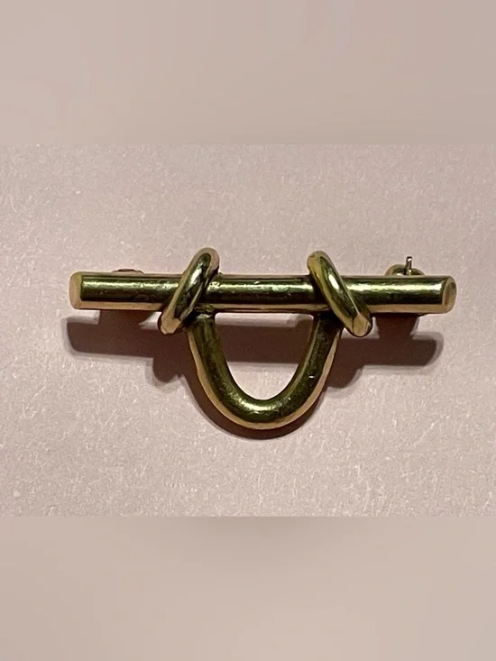 Victorian Metal Plaque or G Bar Pin  #8040