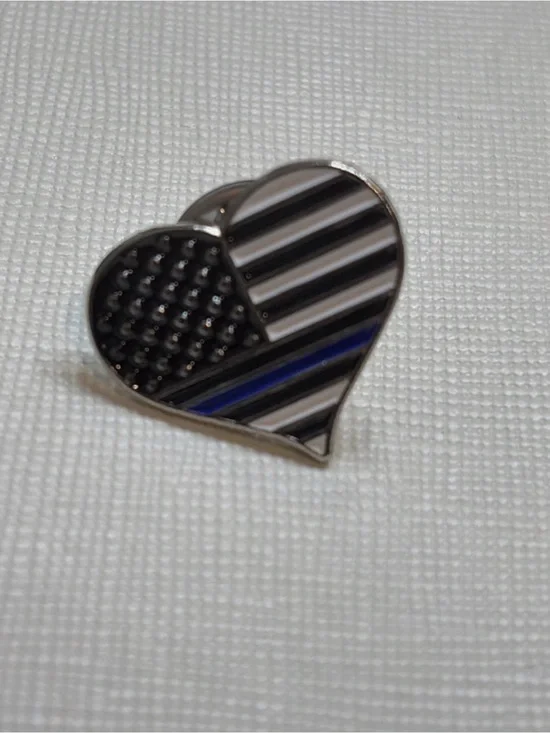 Thin Blue Line Label Pin