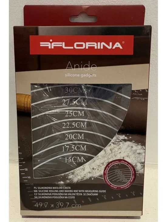 Florina Anide Silicone Rolling and Baking Mat with Measuring Guide 19.5