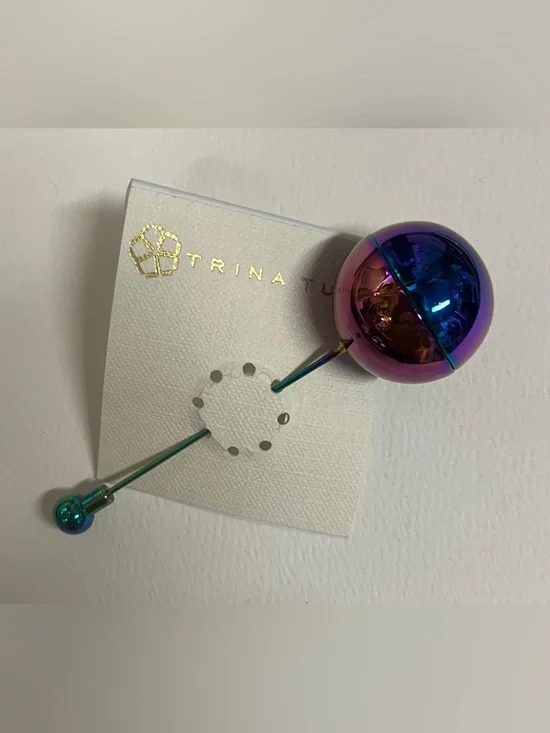 Trina Turk Iridescent Multicolor Orb Brooch