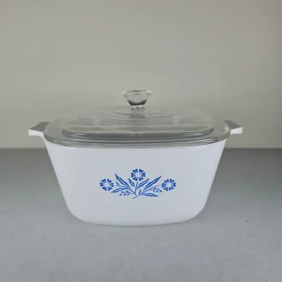 Vintage‎ CorningWare BLUE CORNFLOWER 1.75 Quart P-1-3/4-B With Lid