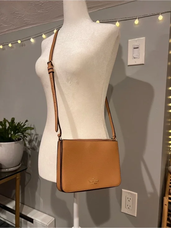 kate spade Caramel Tan Leather Crossbody Bag