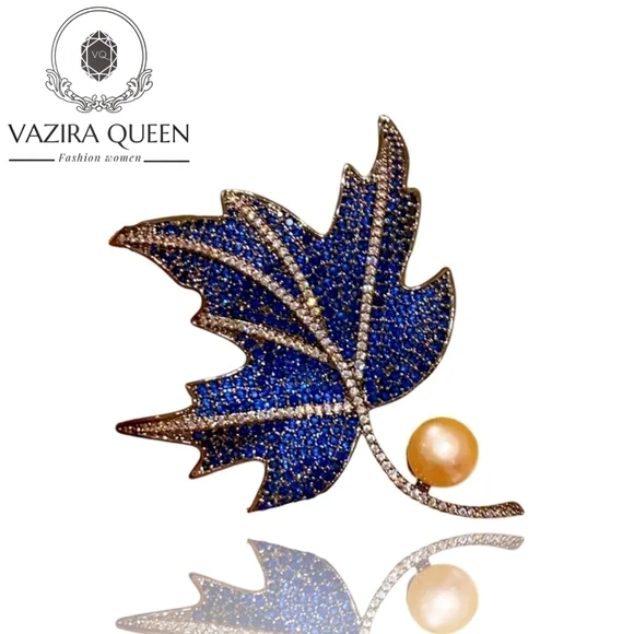 VQ Leaf Brooch
