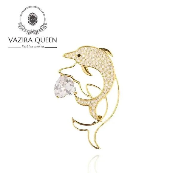 VQ Dolphins Brooch