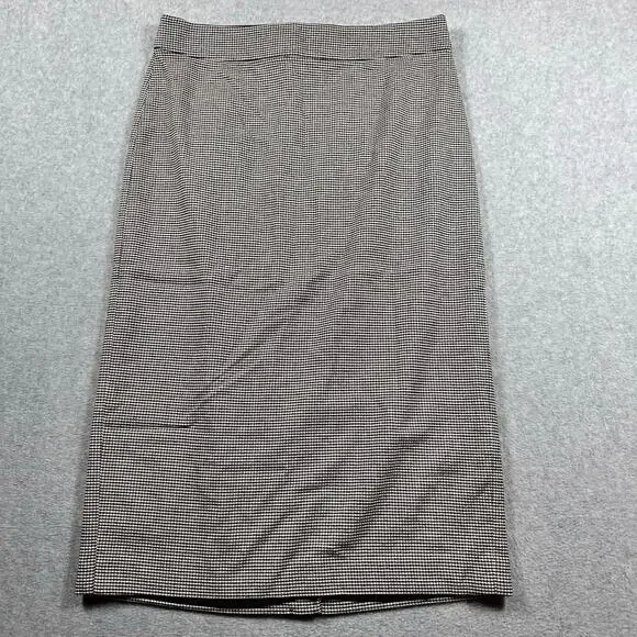 Kate Spade Houndstooth A-Line Skirt Black White