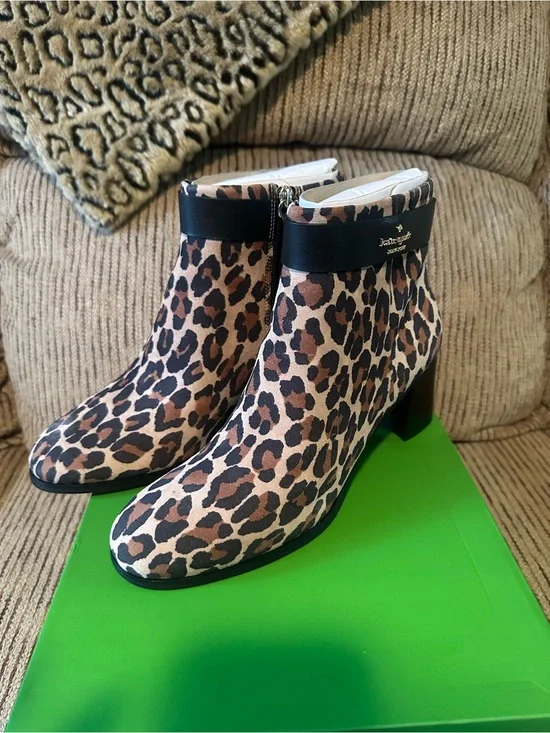 Kate Spade Morgan Cheetah Bootie Spotted Leopard Brand New With Box & Packing