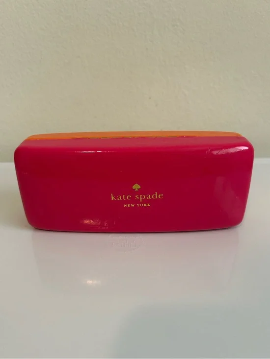 kate spade Pink and Orange Hard Eyeglass Case