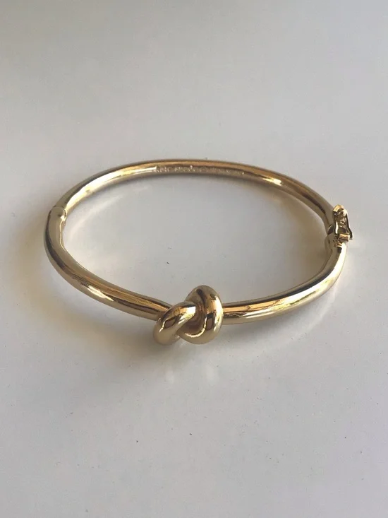 Kate Spade gold knot bangle bracelet