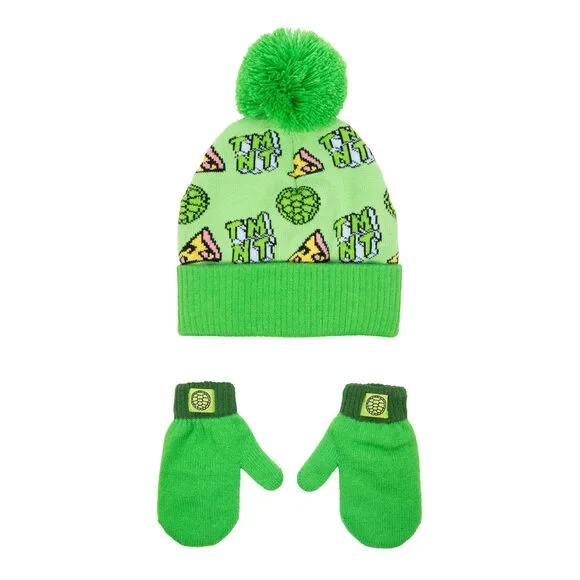 Character Toddler Beanie & Mitten 2-Piece Set - Grinch, Minnie, TMNT, Spider-man
