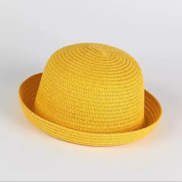 New Toddler girl summer straw hat 12- 24 months