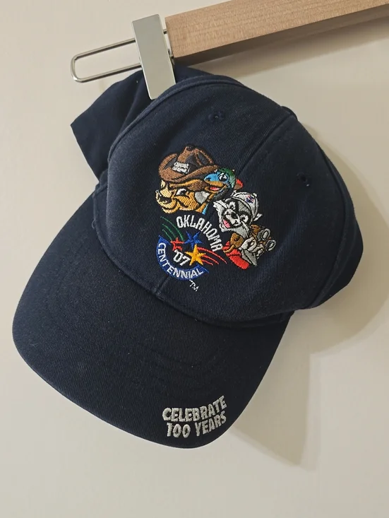 Oklahoma Centennial Kids Navy Baseball Cap - Celebrate 100 Years