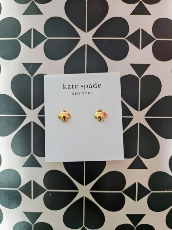 kate spade Gold Spade Stud Earrings