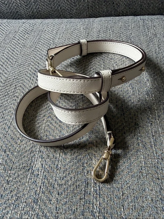 Kate Spade White Leather Removable/Adjustable Replacement Strap.