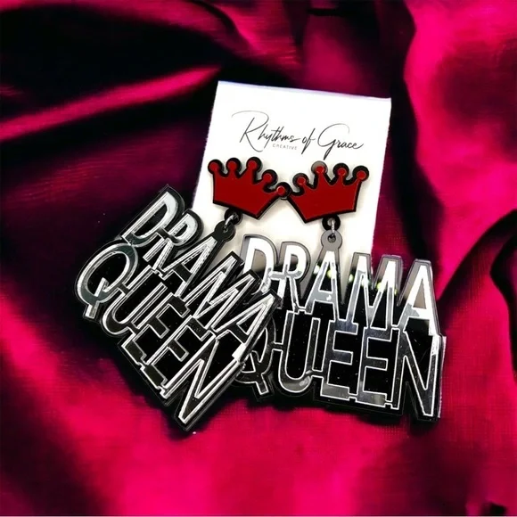 Brand New Drama Queen Earrings - Sassy & Fun! Statement Jewelry, Boss Babe