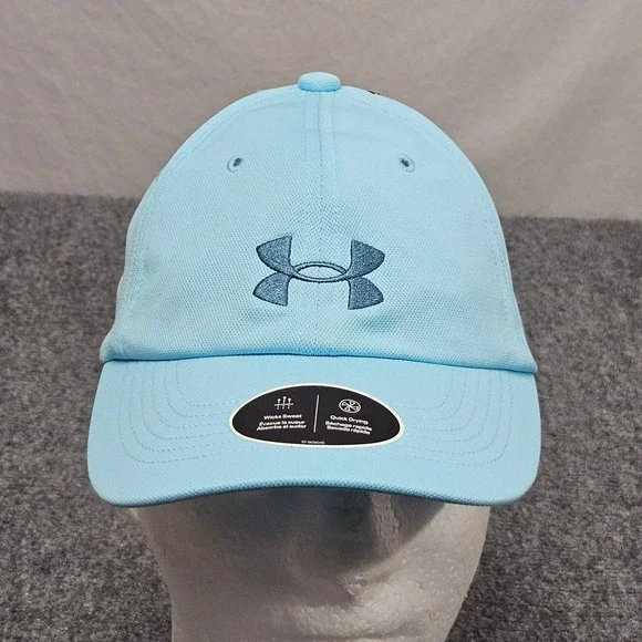 Under Armour Hat Youth OSFM Light Blue Wicking Quick Dry Baseball Cap Sporty