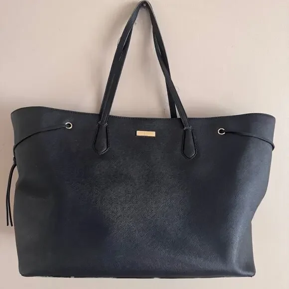 Kate Spade Laurel Way Ari Tote Black Saffiano Leather Large - READ DESC.