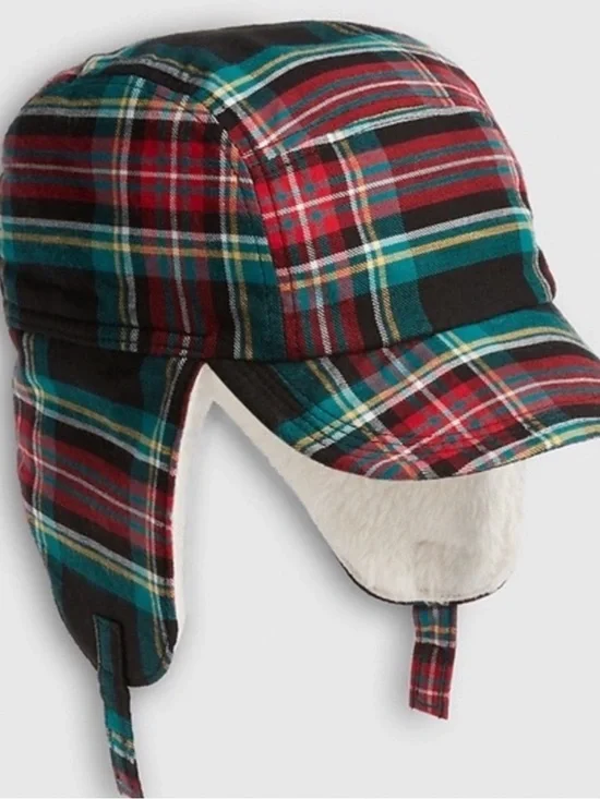 NWT GAP Baby Plaid Trapper Hat