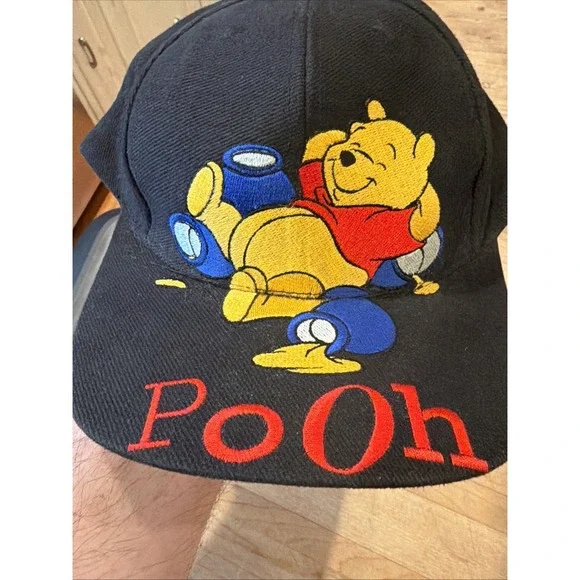 VTG Winnie the Pooh Hat Disney Goofy's Hat Co Adjustable Embroidered Cap Adult