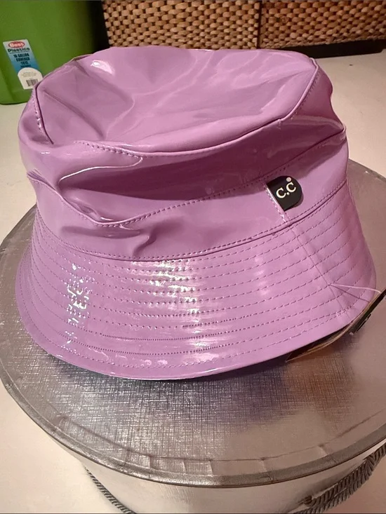 C.C Lilac Patent Bucket Hat