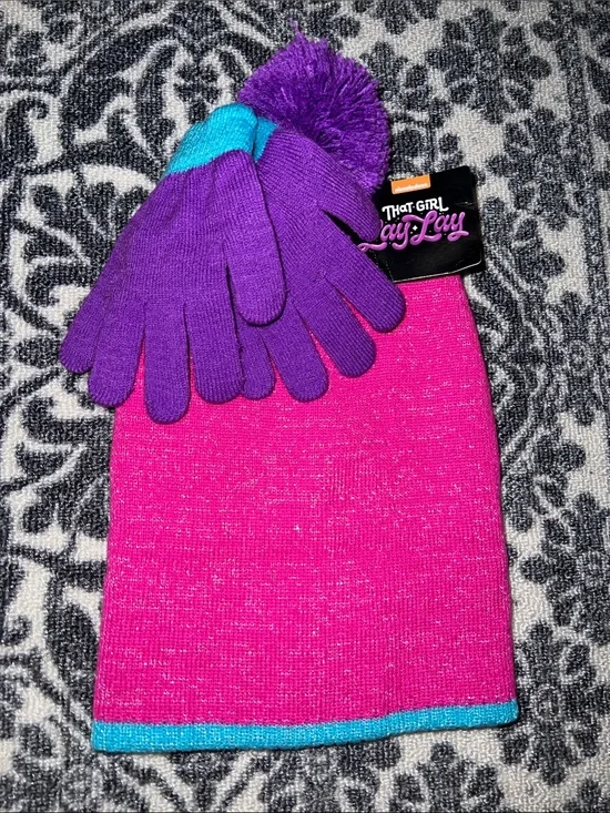 Nickelodeon That Girl Lay Lay Girls Hat and Gloves Set