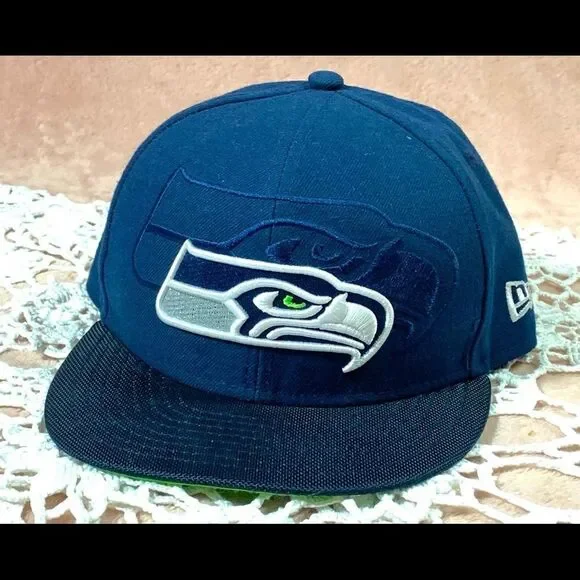 ‎Kids Seattle Seahawks Fitted New Era On Field Hat