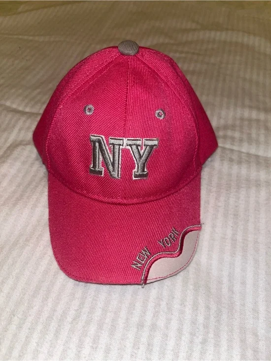 Toddler girls Pink NY New York Baseball Cap