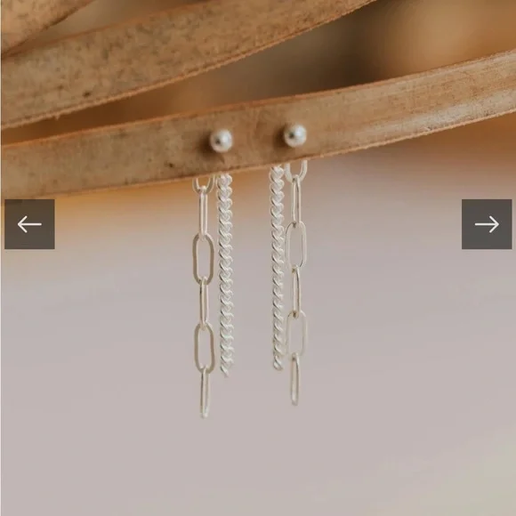 Sonny Backdrop Earrings - Sterling Silver
