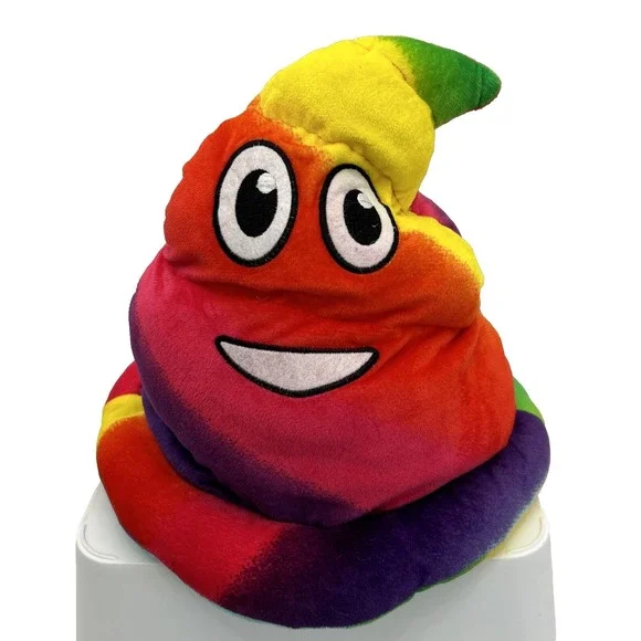 RAINBOW POOP‎ EMOJI HAT - Dress Up Fun