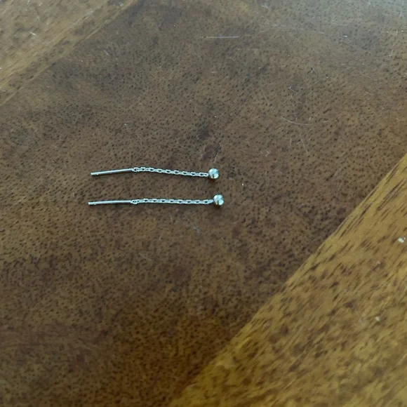 Delicate Silver Threader Earrings