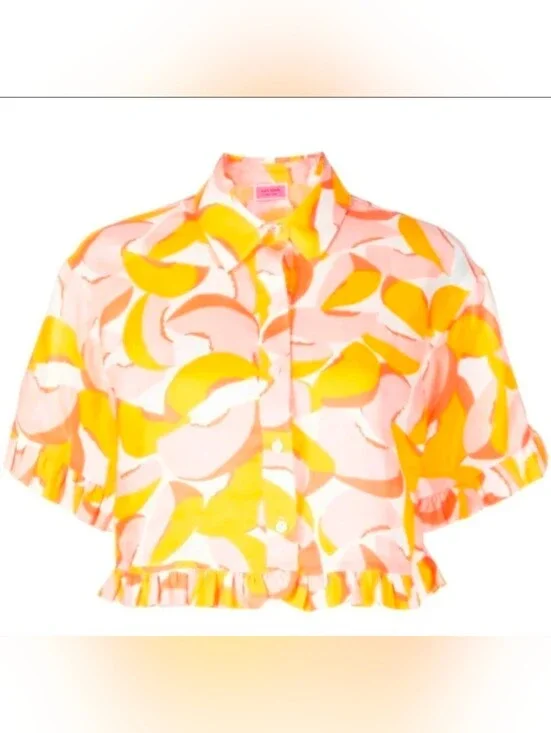 New Kate Spade Peaches Top. Size S.
